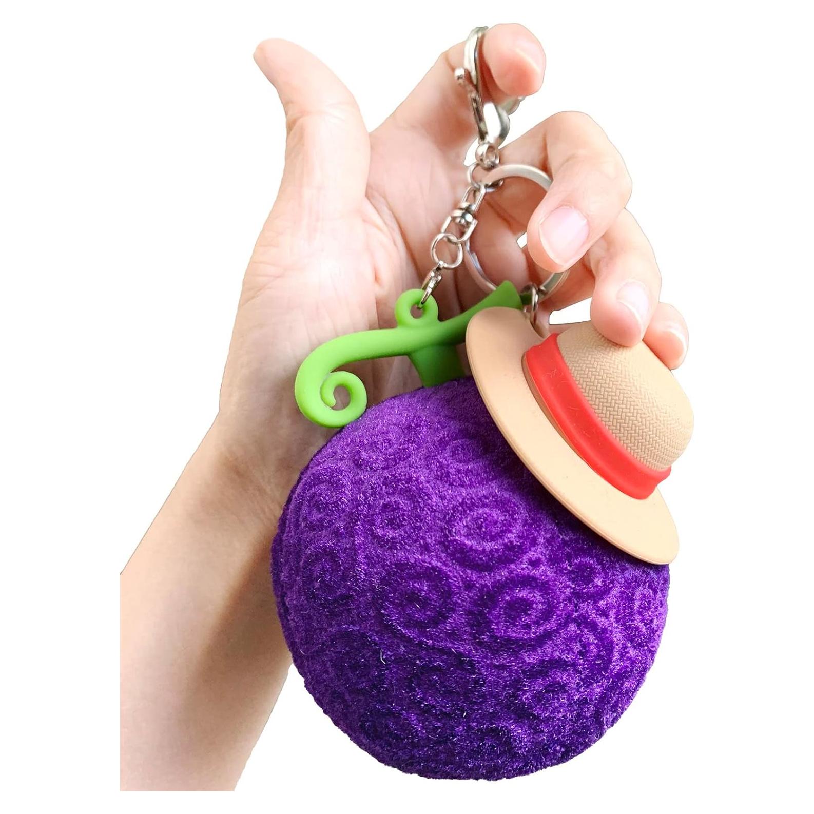 Llaveros de peluche One Piece Luffy Fruta del Diablo 10 cm