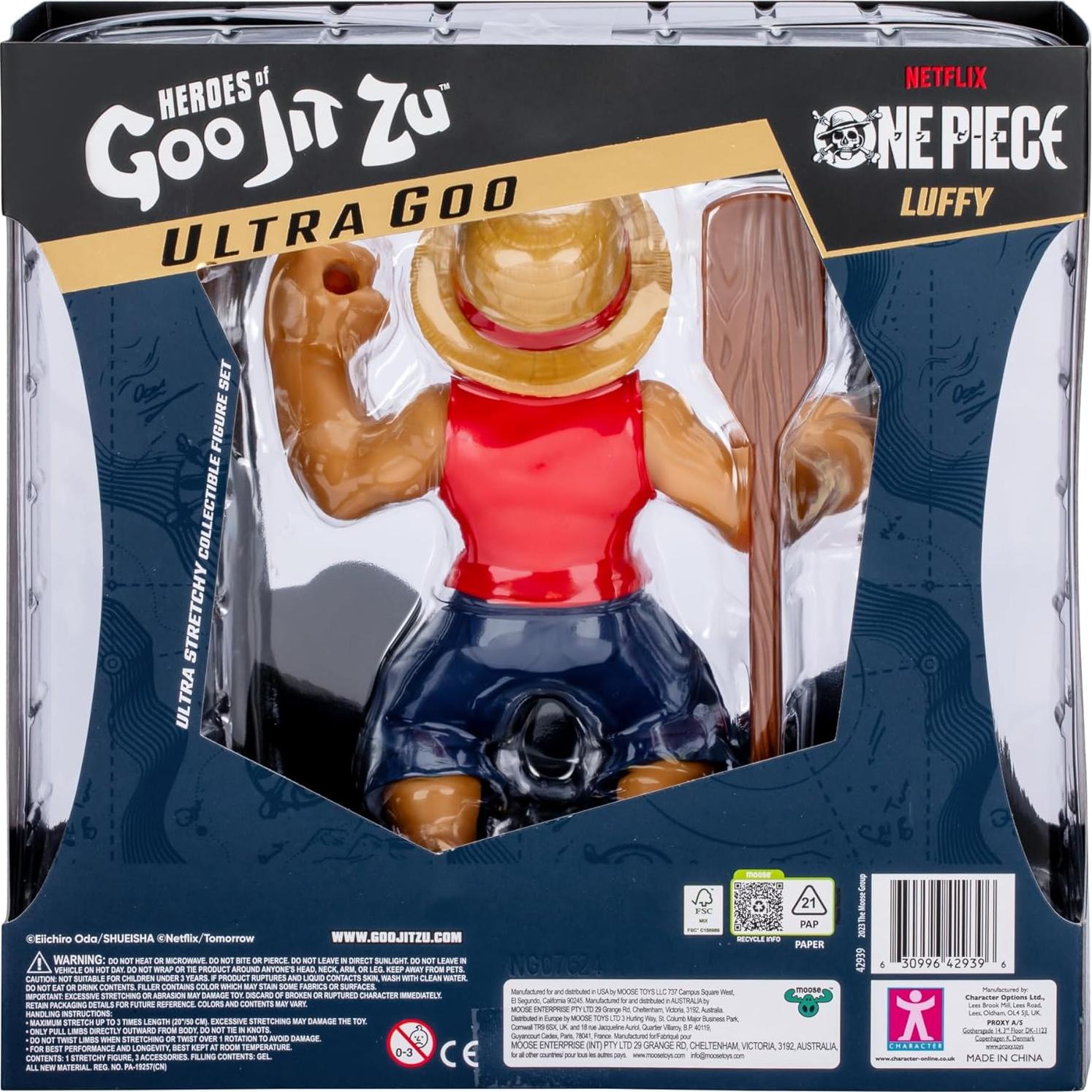 Figura de Acción Goo Jit Zu Luffy One Piece 19x9x19.5cm