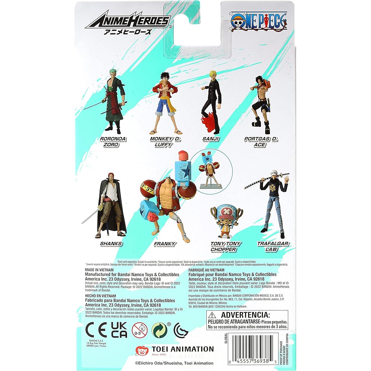 Figura de Acción Bandai One Piece Franky 17cm Articulada