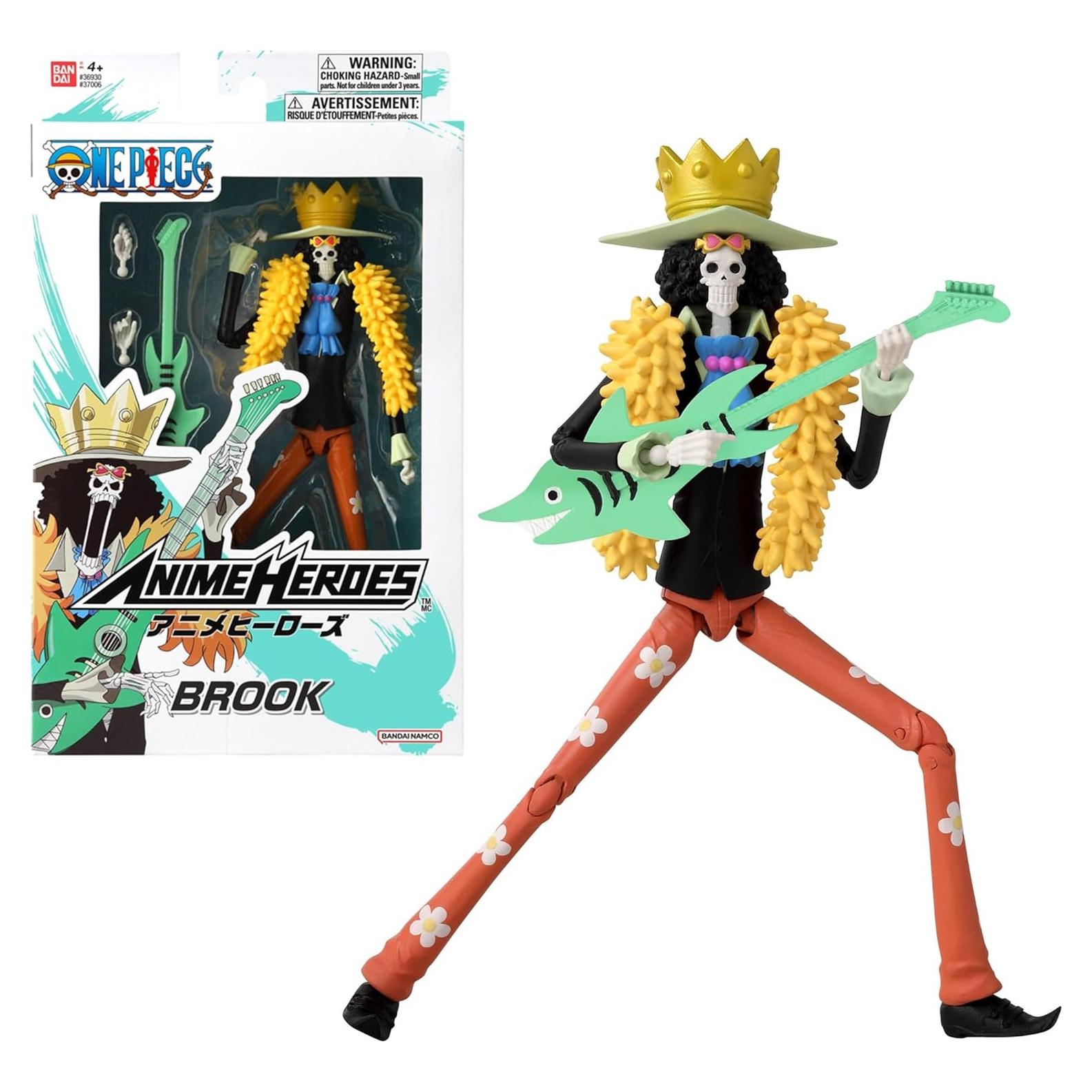 Figura de Acción Bandai One Piece Brook 17cm Articulada con Accesorios