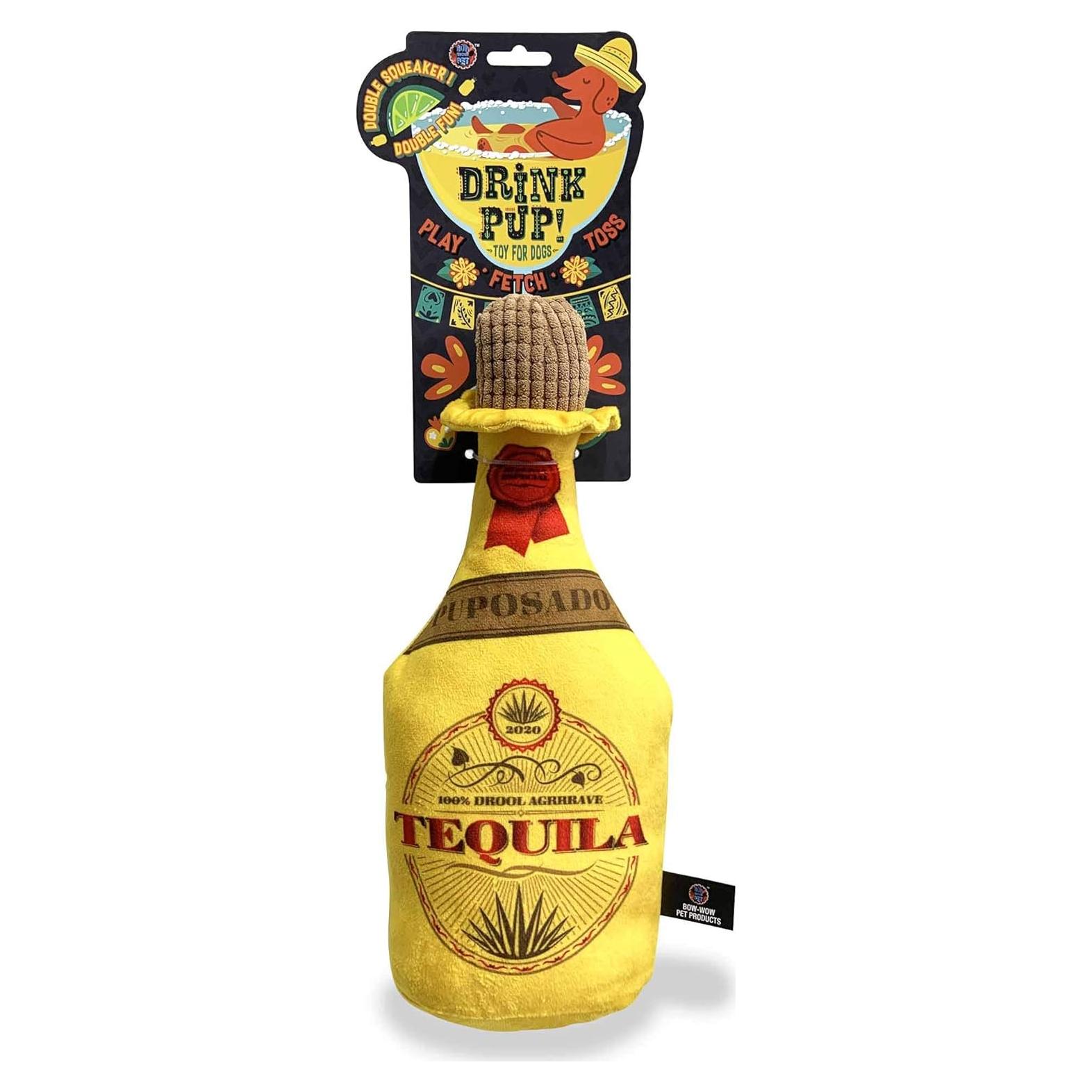 Juguete para Perros Bow Wow Botella de Tequila 17.8 cm