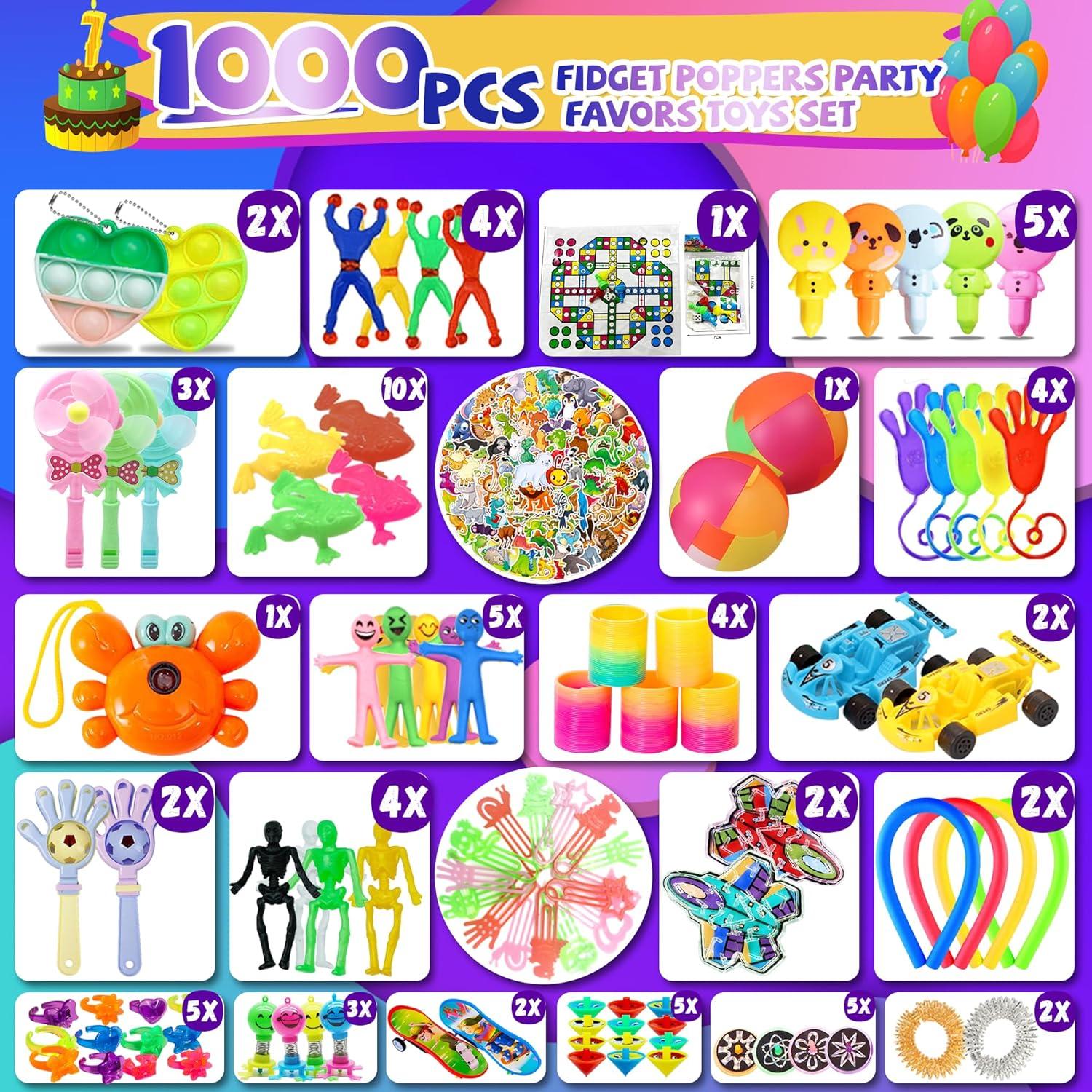 Paquete de 1000+ Juguetes Antiestrés WEBROD para Niños