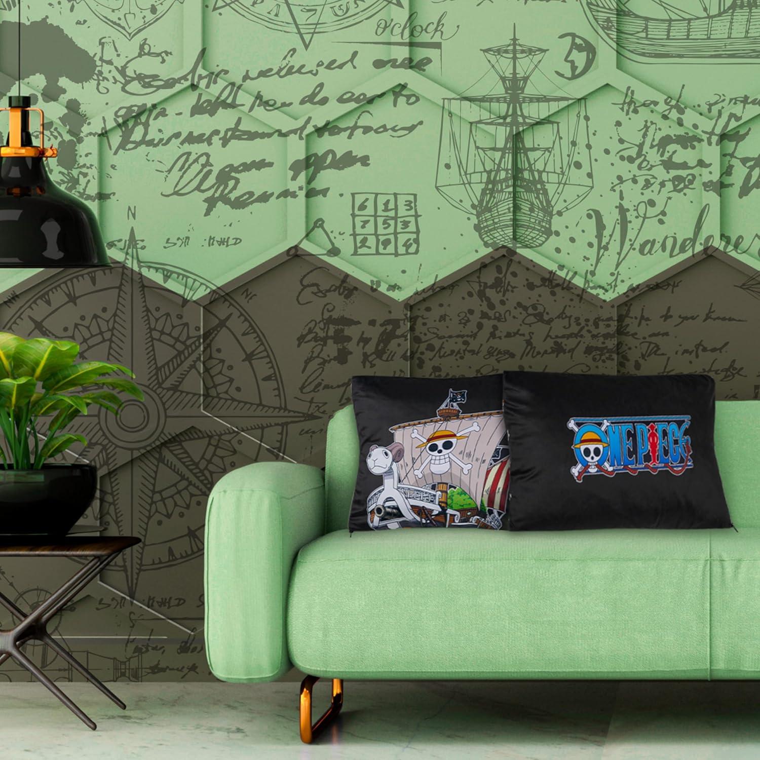 Set de 2 Fundas de Cojín One Piece 50x30cm y 35x35cm