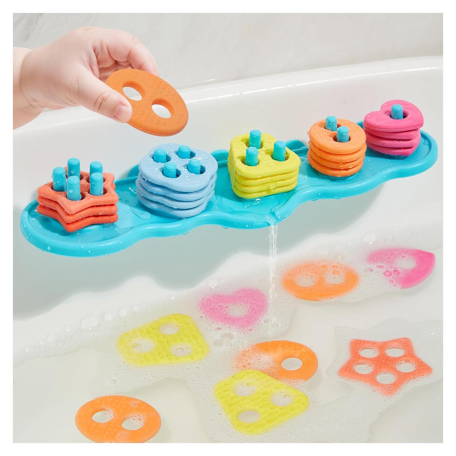 Juguetes de baño educativos AMCHSURI 20 piezas silicona