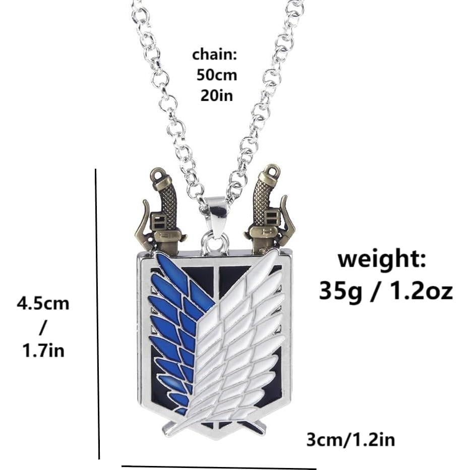 Collar Alas de la Libertad AOT - Shingeki No Kyojin - 5.6x3.3cm