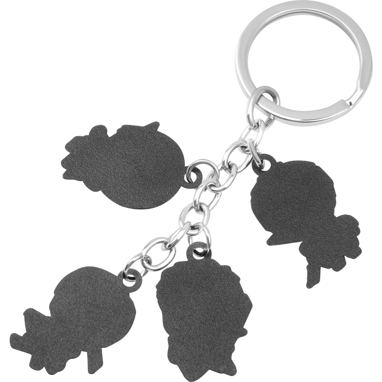 Llavero de Metal Attack on Titan Weeb Keychains - Eren, Mikasa, Levi