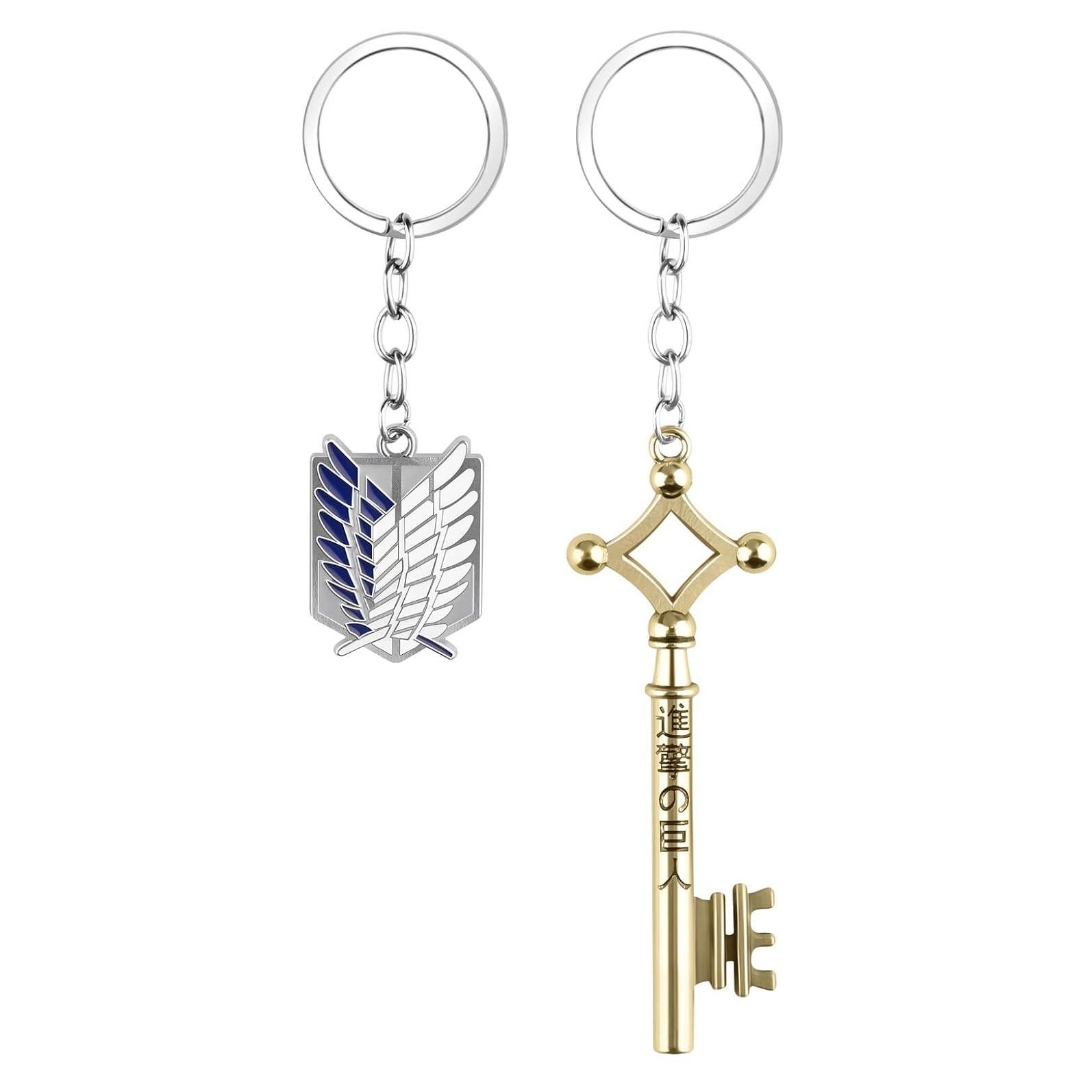 Llavero Anime Attack on Titan Eren - Aleación Zinc 10x4cm