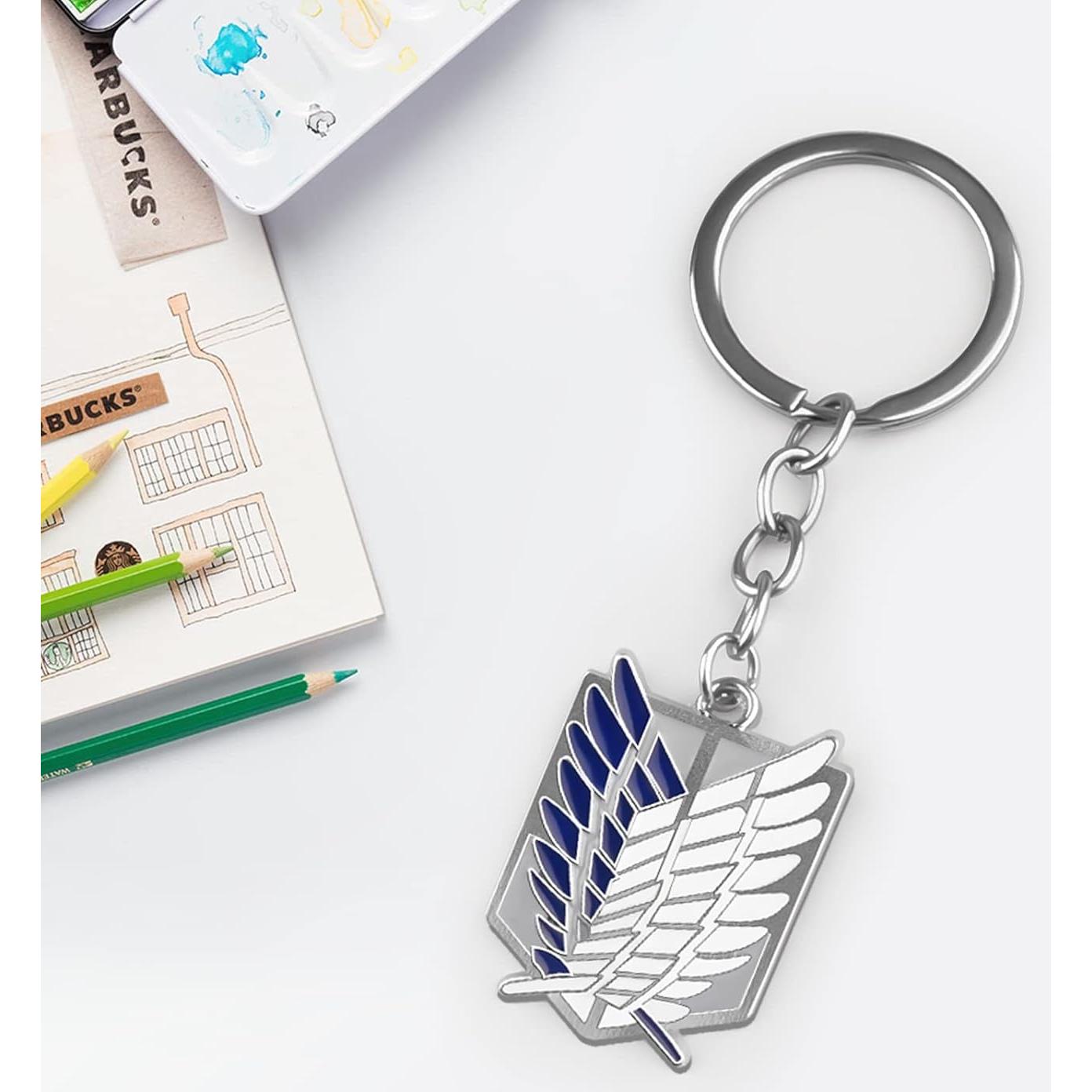 Llavero Anime Attack on Titan Eren - Aleación Zinc 10x4cm