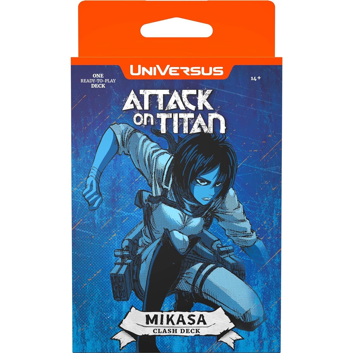 Juego de Cartas UniVersus Ataque de los Titanes Mikasa 61 cartas