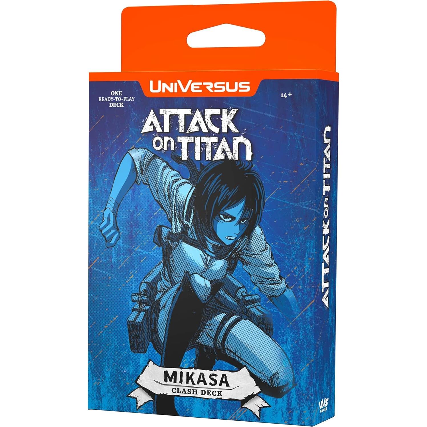 Juego de Cartas UniVersus Ataque de los Titanes Mikasa 61 cartas