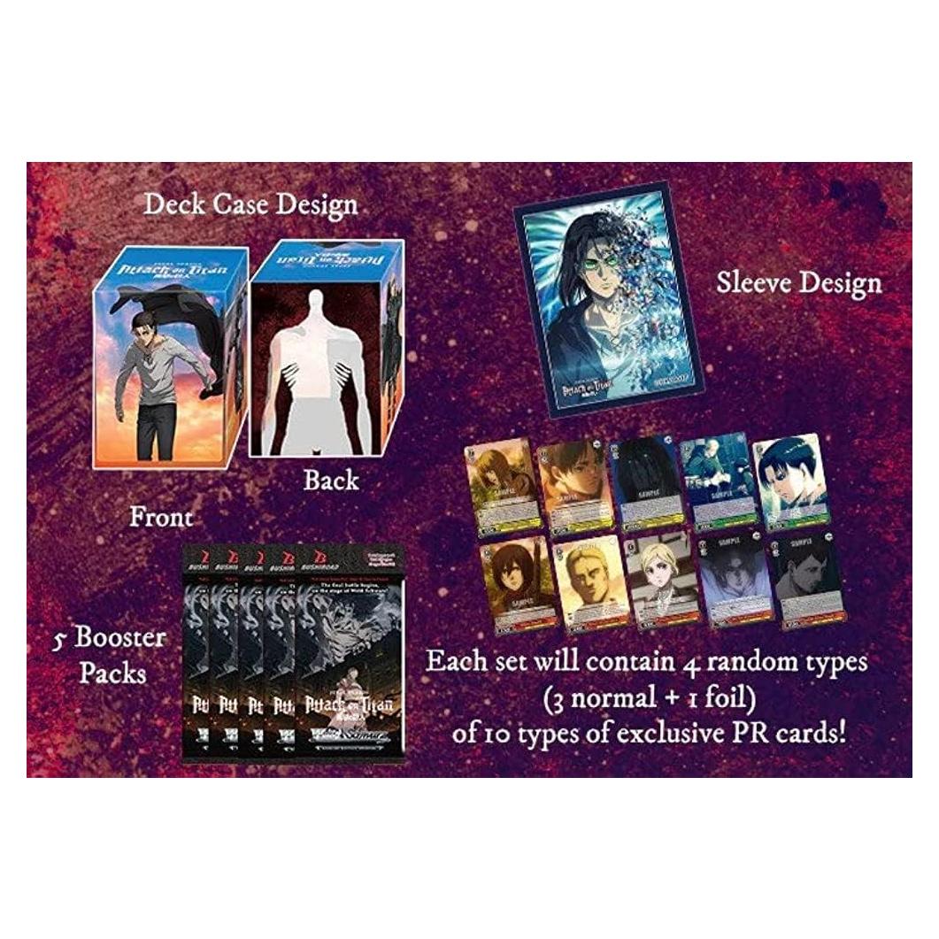 Set de Suministros Attack on Titan Weiss Schwarz - Temporada Final