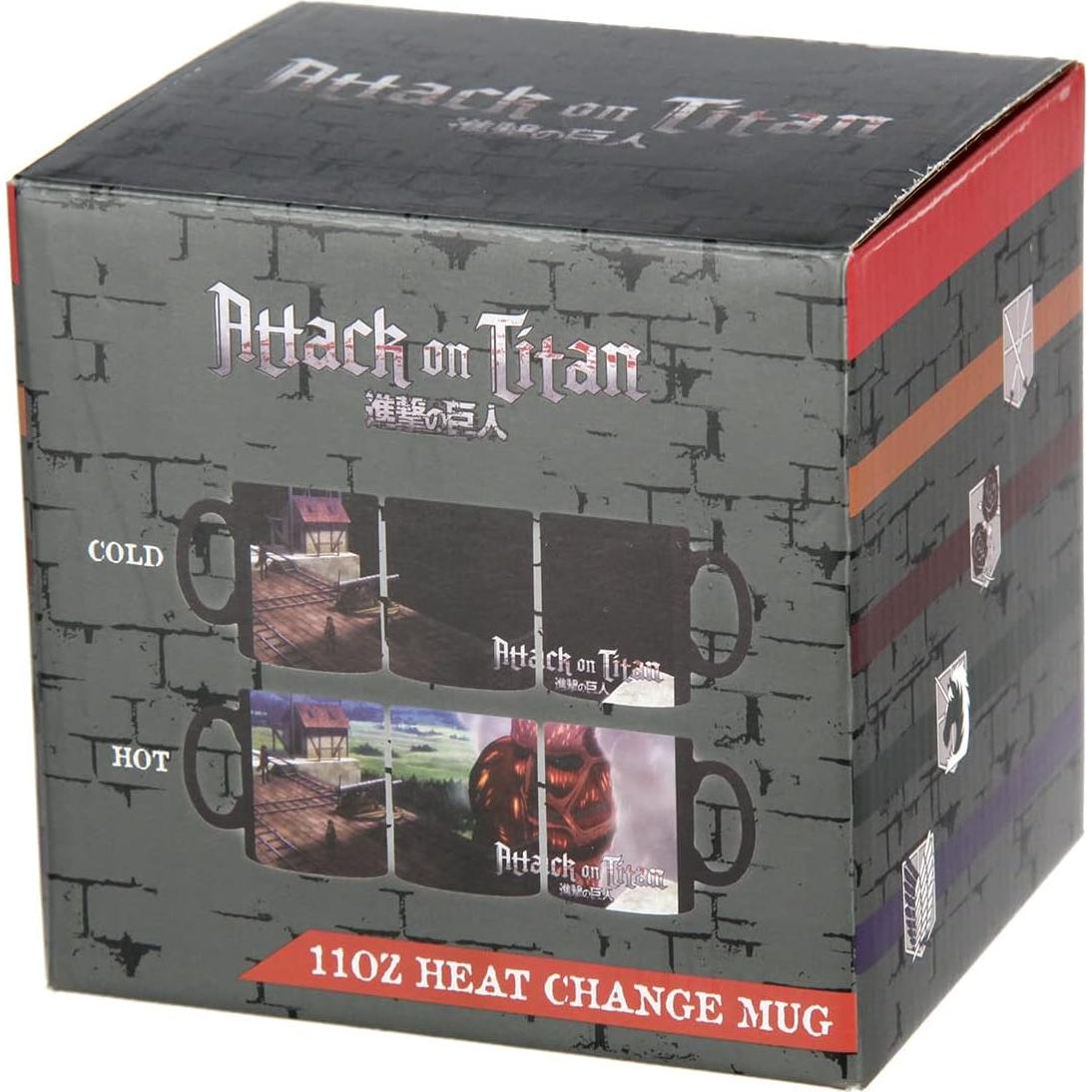 Taza de Café Cambiante Attack on Titan - Titán Colosal 311ml