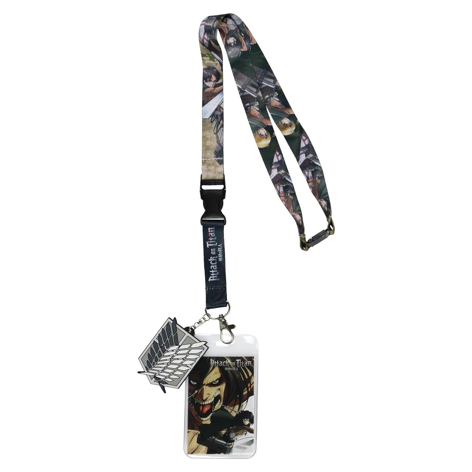 Porta Credencial Attack On Titan JUST FUNKY con Charm y Cinta