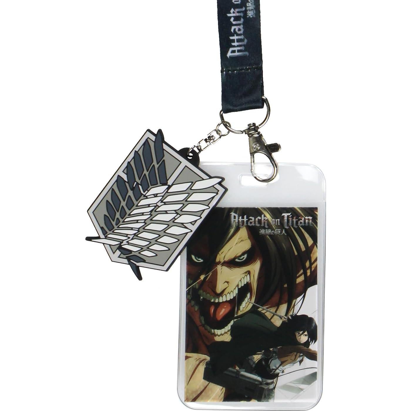 Porta Credencial Attack On Titan JUST FUNKY con Charm y Cinta