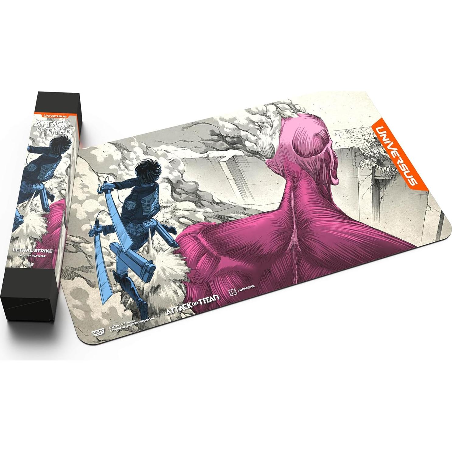 Tapete de Juego Neopreno UVS Games 60.96 x 35.56 cm Ataque a los Titanes