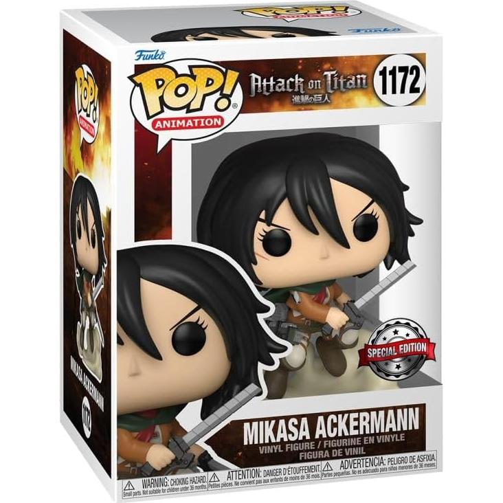 Funko Pop! Mikasa Ackerman Ataque a los Titanes Edición Especial