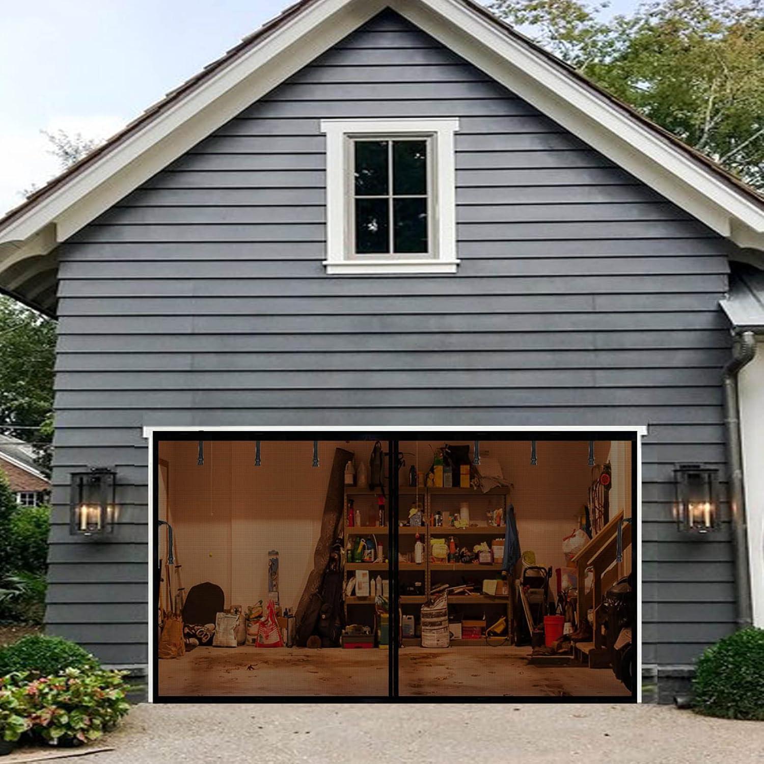 Pantalla de Garaje Magnética YoFuZiHu 9.30x8.17ft Negra