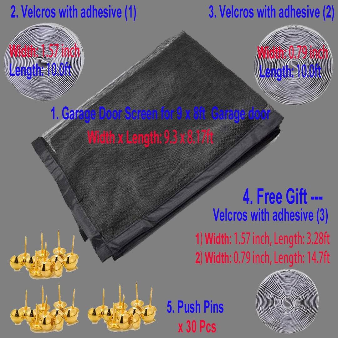 Pantalla de Garaje Magnética YoFuZiHu 9.30x8.17ft Negra