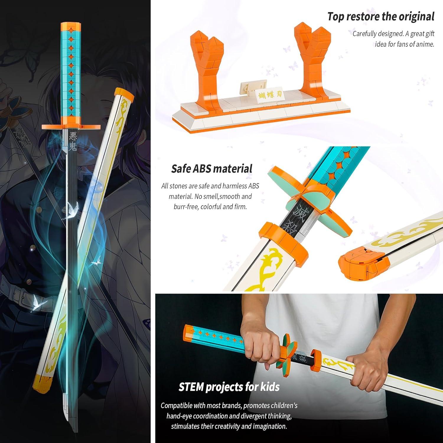 Juego de Construcción Espada Kochou Shinobu Toy Player 99 cm