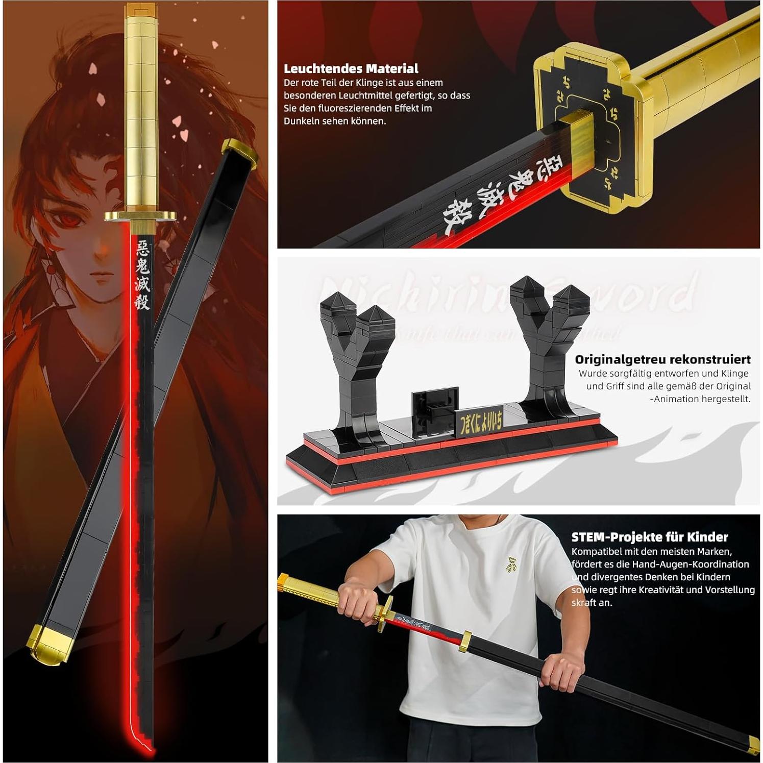 Set de Construcción Espada Tsugikuni Yoriichi TOY PLAYER 606 Piezas