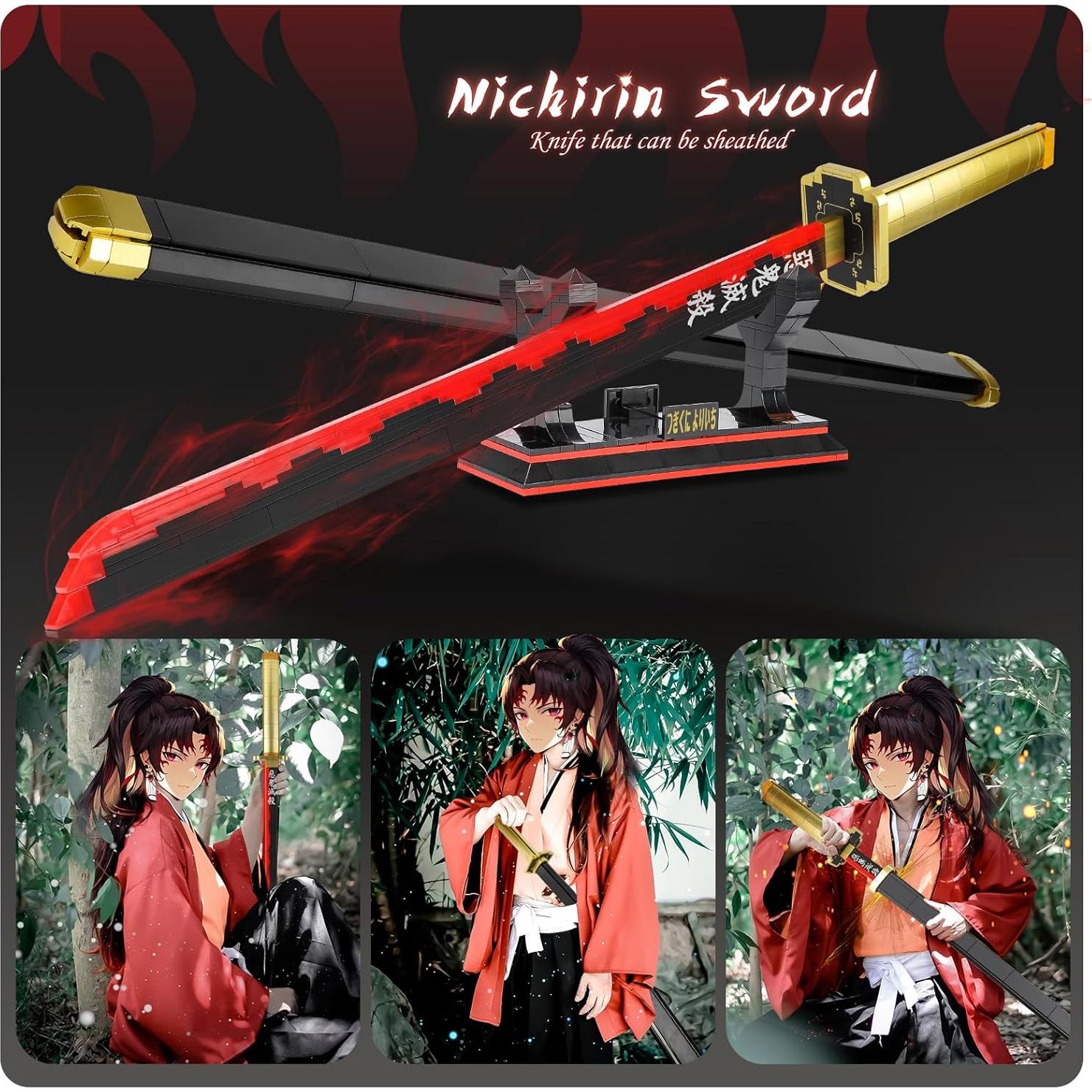 Set de Construcción Espada Tsugikuni Yoriichi TOY PLAYER 606 Piezas