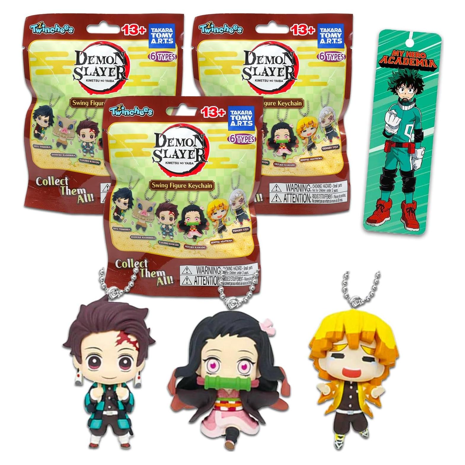 Conjunto de Bolsas Sorpresa Demon Slayer - 3 Mini Figuras Coleccionables