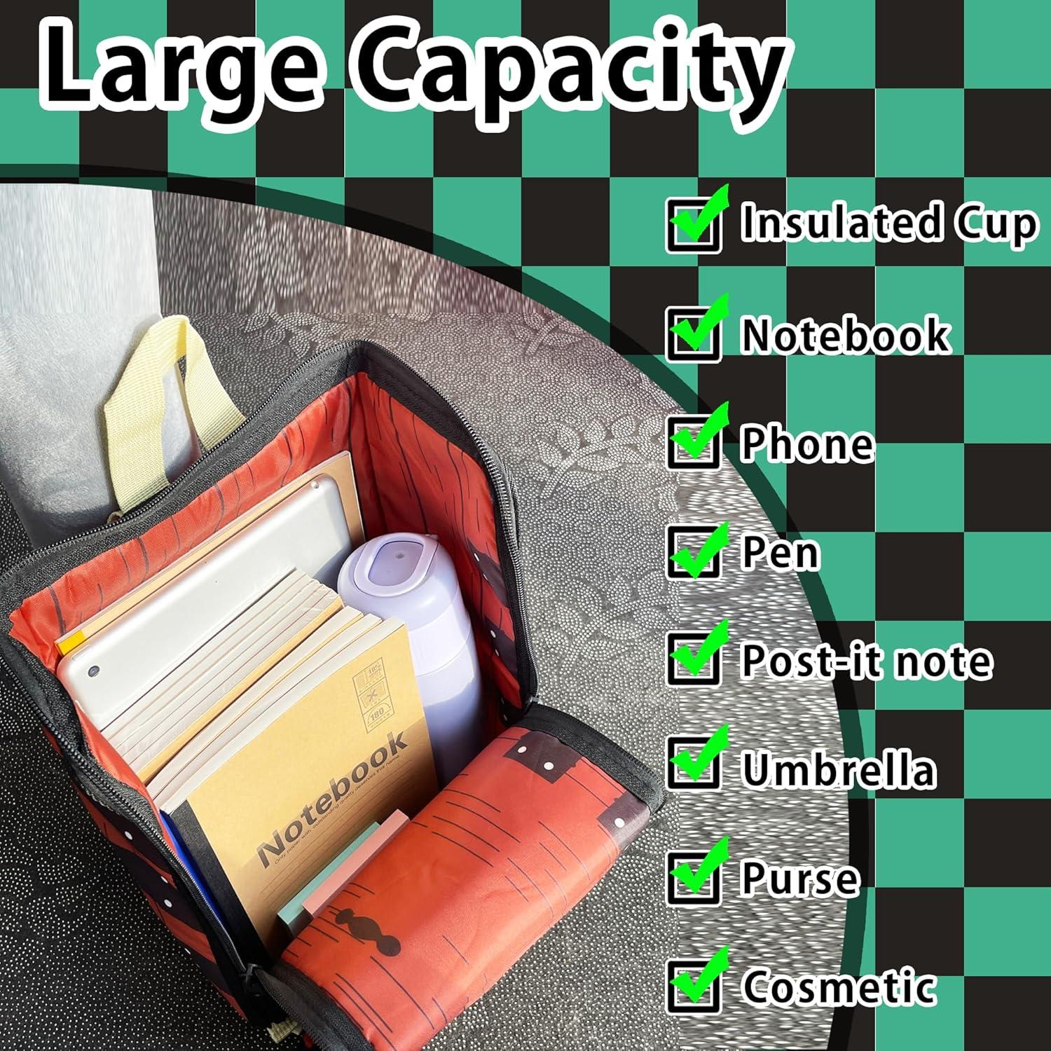 Mochila Cosplay Mini Anime Caja de Madera 30x22 cm