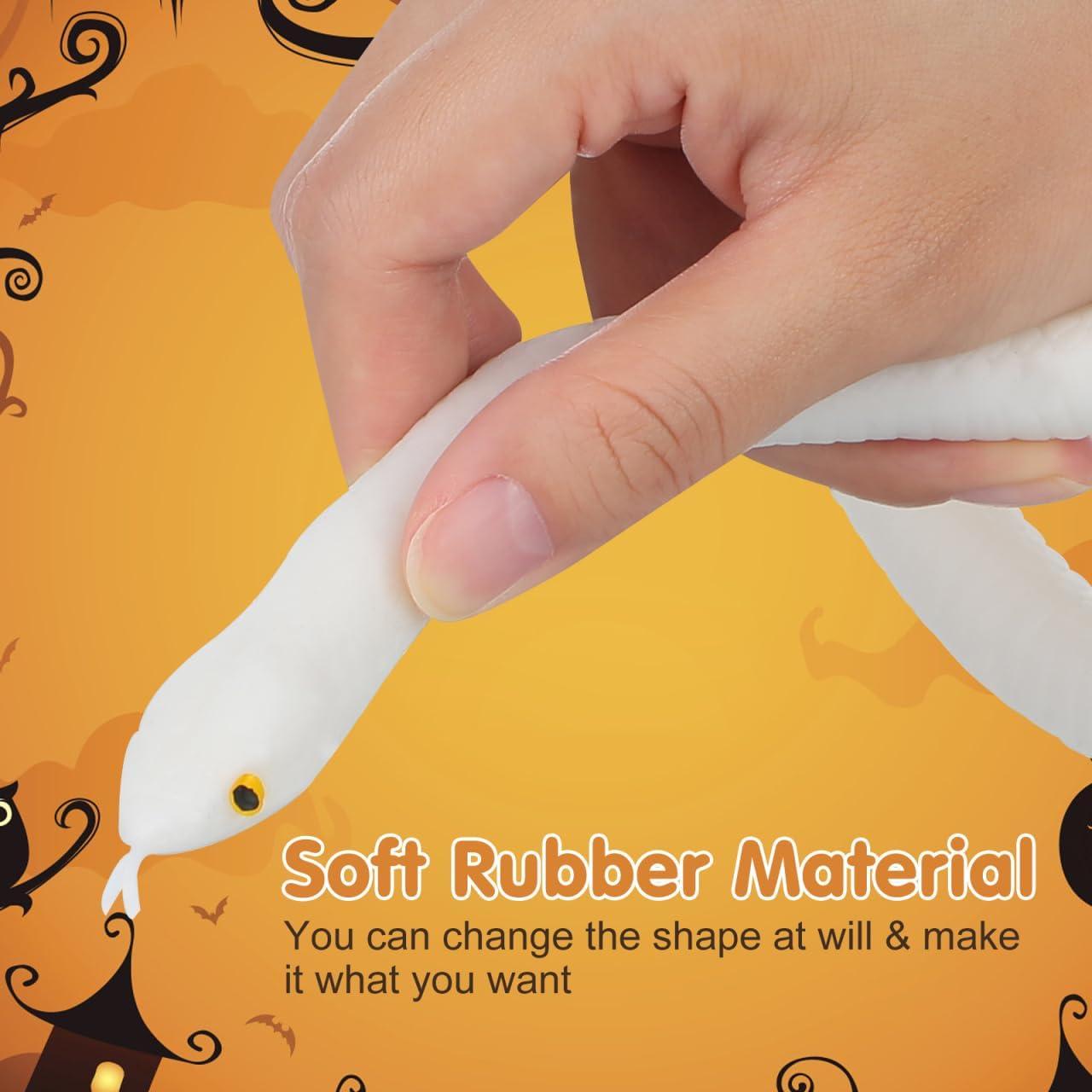 Serpiente de Goma Realista TOYANDONA 120 cm para Halloween