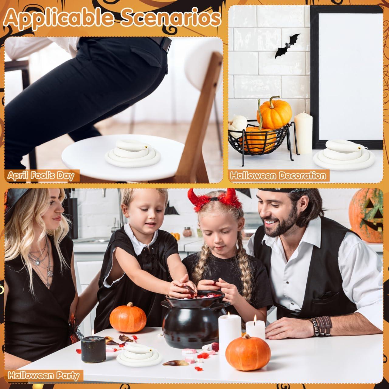 Serpiente de Goma Realista TOYANDONA 120 cm para Halloween