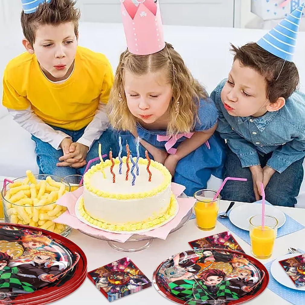 40 Piezas Suministros Fiesta Demonio DoMiDoLa - Platos y Servilletas