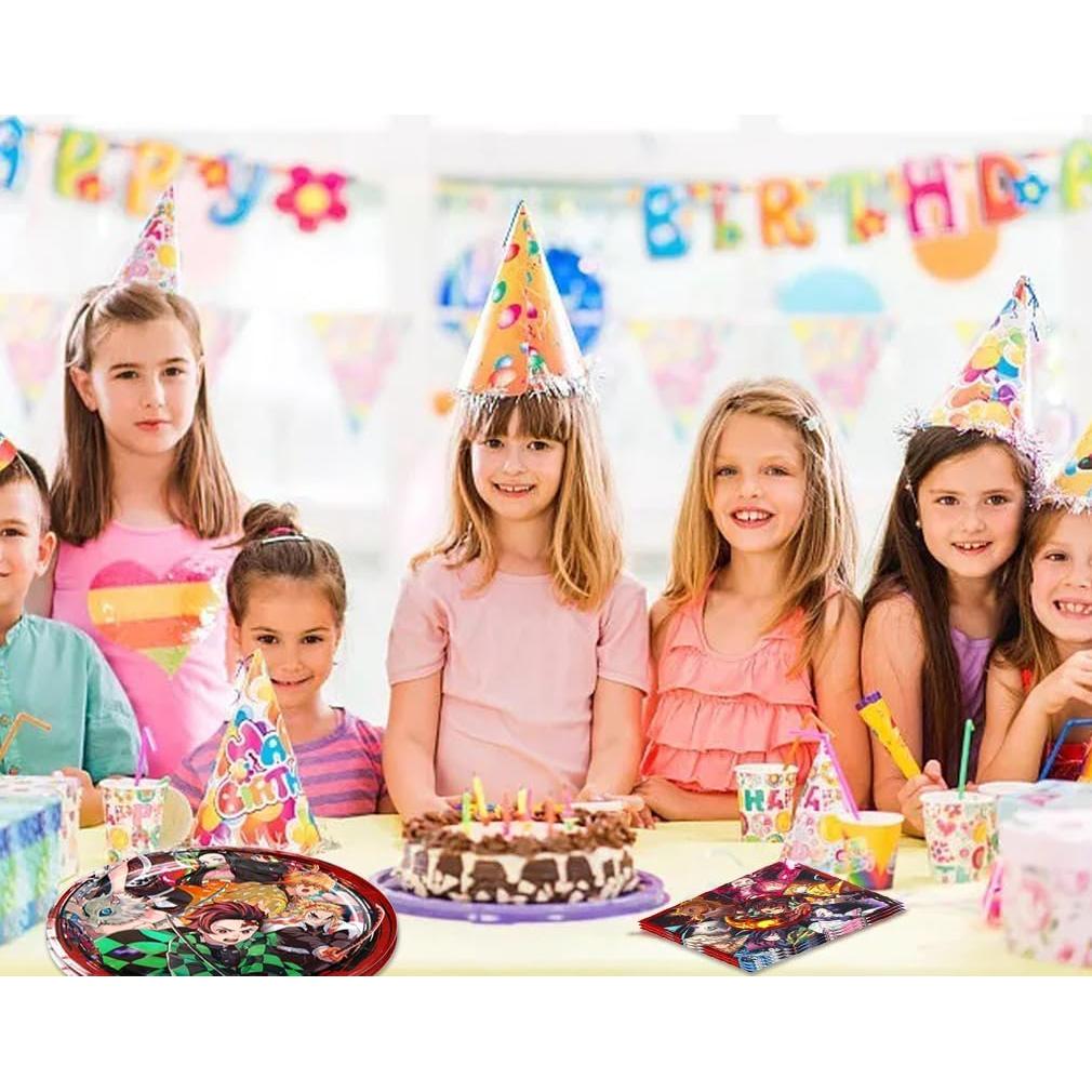 40 Piezas Suministros Fiesta Demonio DoMiDoLa - Platos y Servilletas