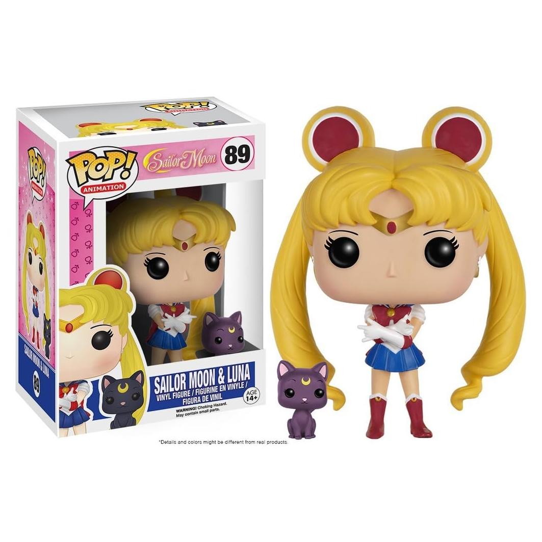 Figura de acción Funko POP Sailor Moon con Luna 9.5cm