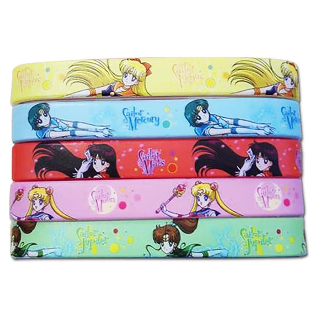 Conjunto de Pulseras de PVC Sailor Moon Great Eastern 5 Piezas