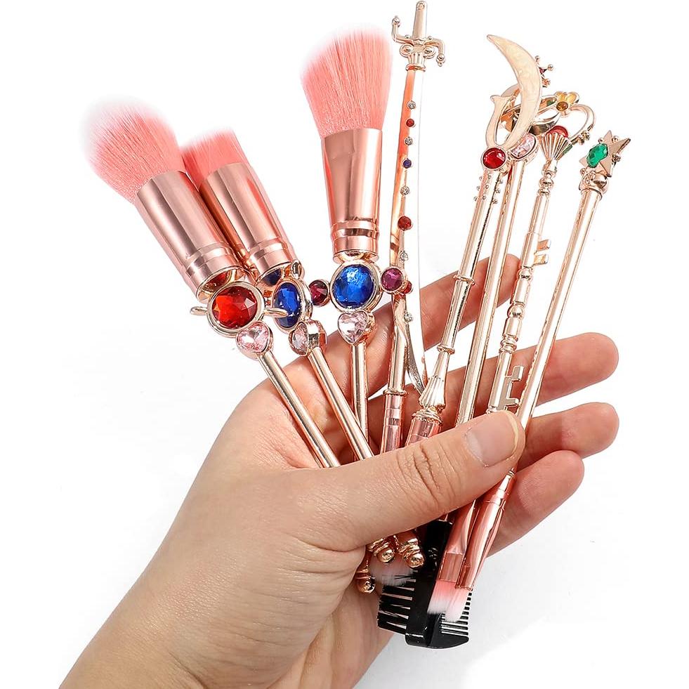 Conjunto de Pinceles de Maquillaje Anime SailorMoon Rosa
