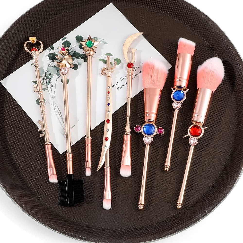 Conjunto de Pinceles de Maquillaje Anime SailorMoon Rosa