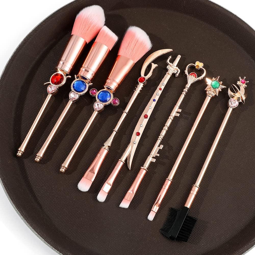 Conjunto de Pinceles de Maquillaje Anime SailorMoon Rosa