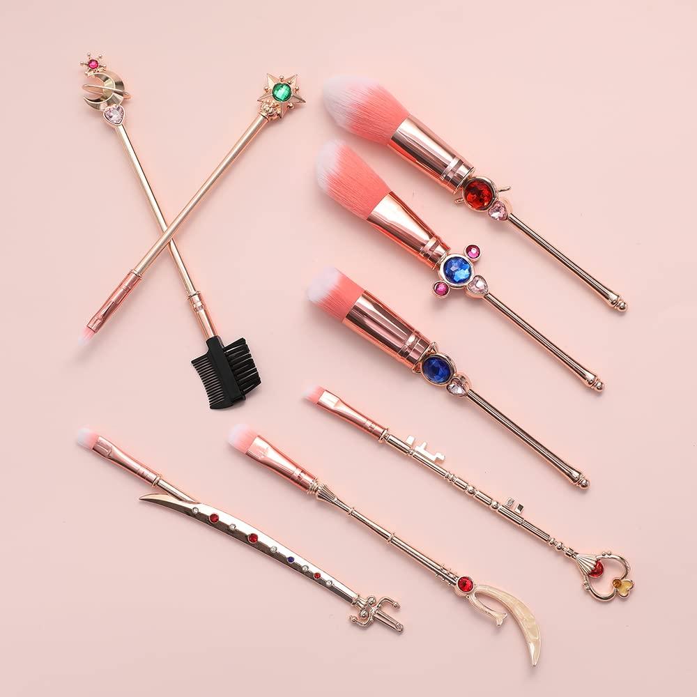 Conjunto de Pinceles de Maquillaje Anime SailorMoon Rosa