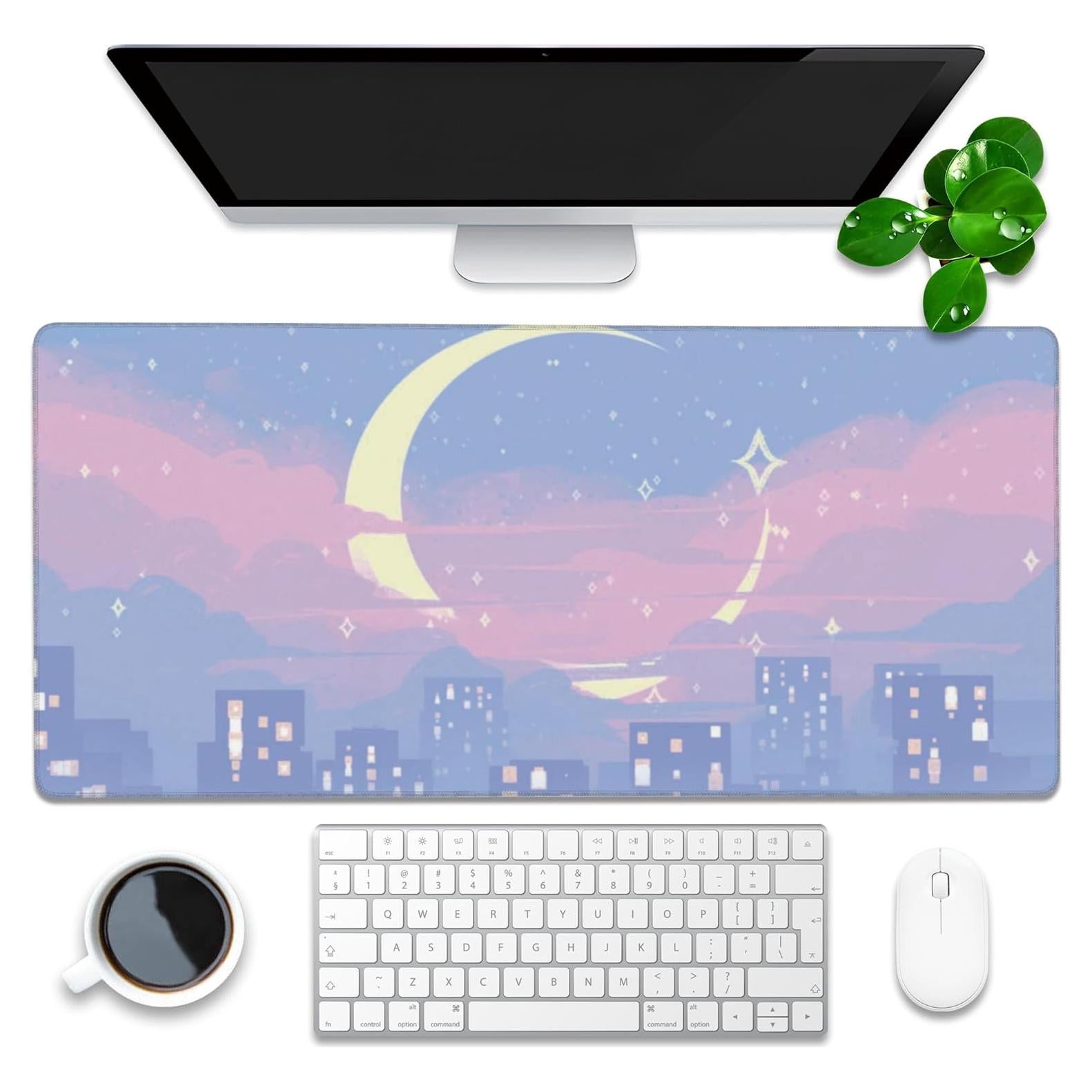 Alfombrilla de Escritorio KOAIWPAE 90x40 cm Antideslizante