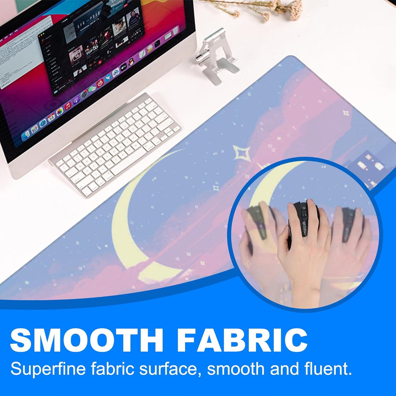 Alfombrilla de Escritorio KOAIWPAE 90x40 cm Antideslizante