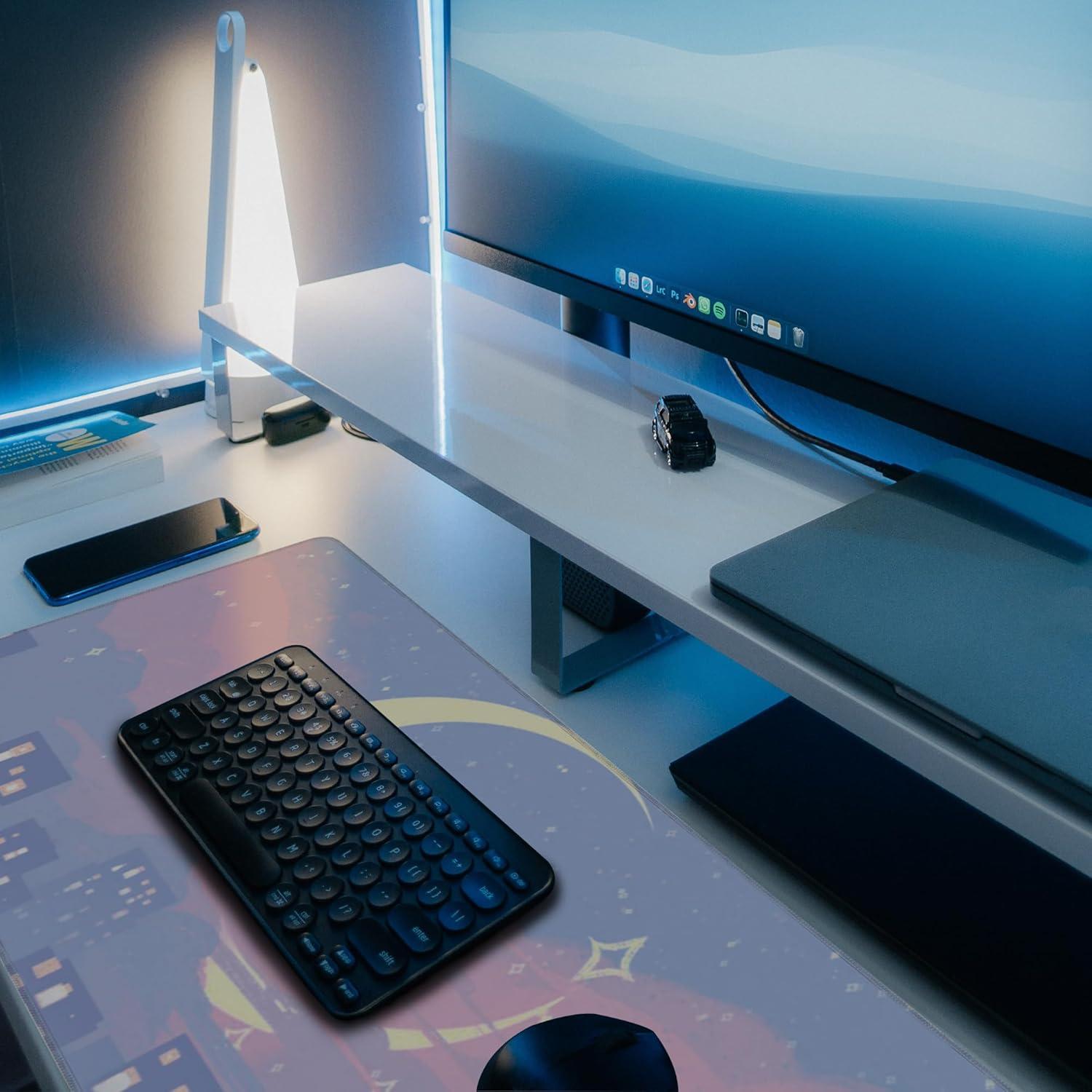 Alfombrilla de Escritorio KOAIWPAE 90x40 cm Antideslizante