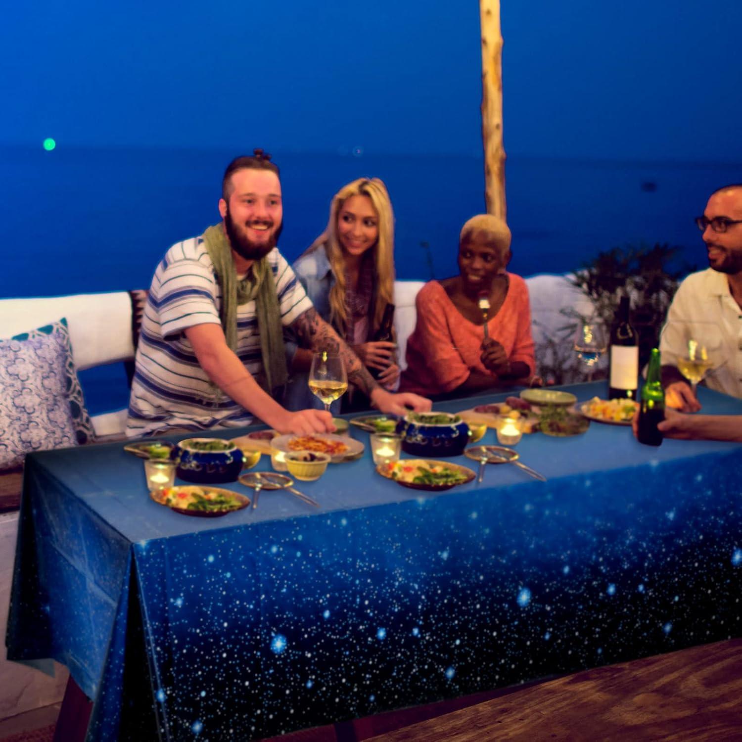 Mantel Espacial Tatuo 137x274 cm 3 Piezas Plástico Galaxia