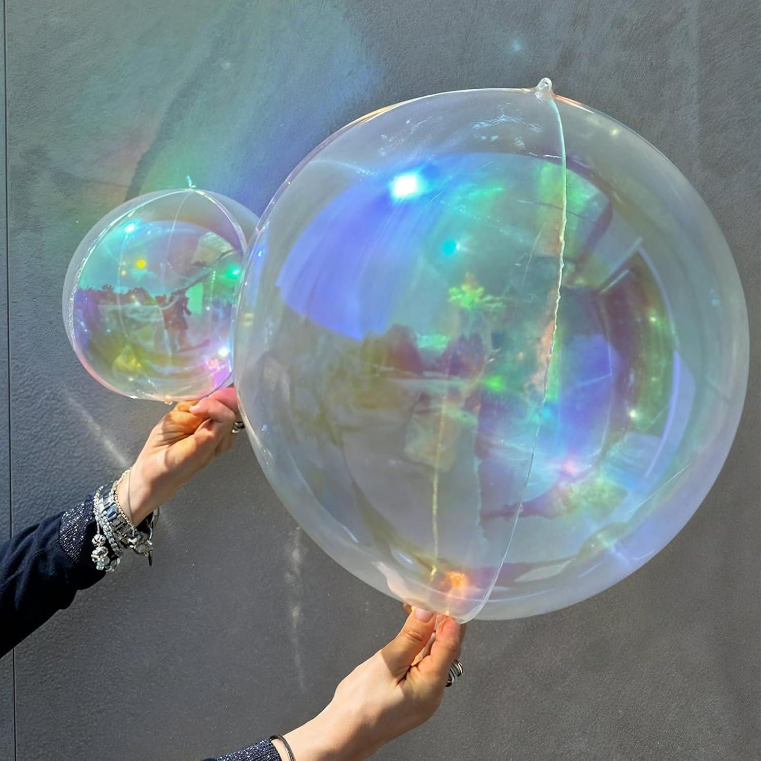 Globos 4D Iridiscentes Froova 56 cm y 25 cm Holográficos