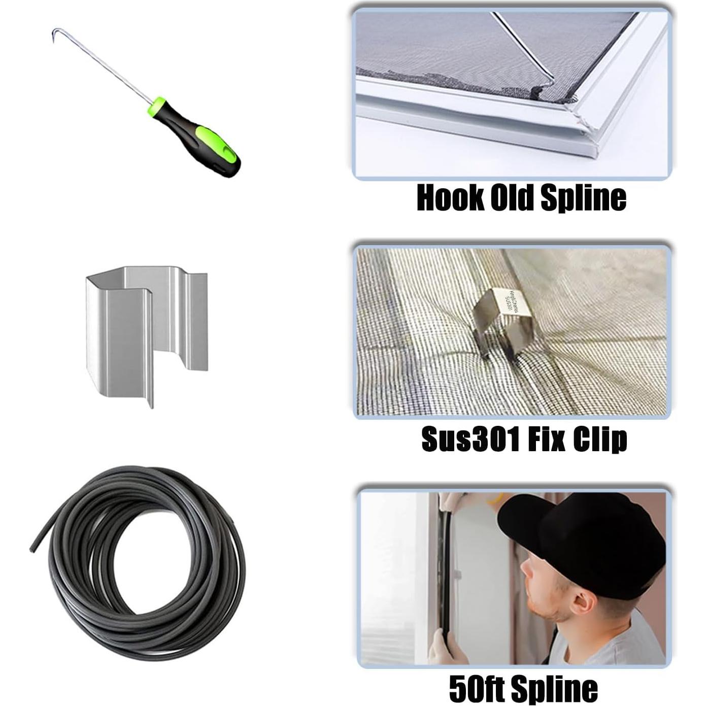 Kit de Reparación de Pantalla 6 en 1 King&Charles Negro