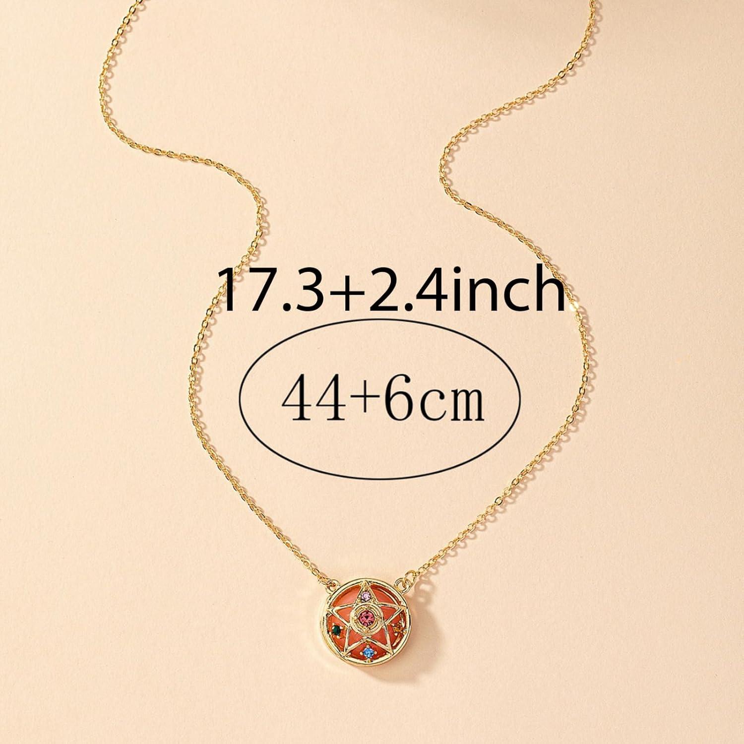 Collar de Estrella Guardiana Anime POYAMUSE para Mujeres 40 cm