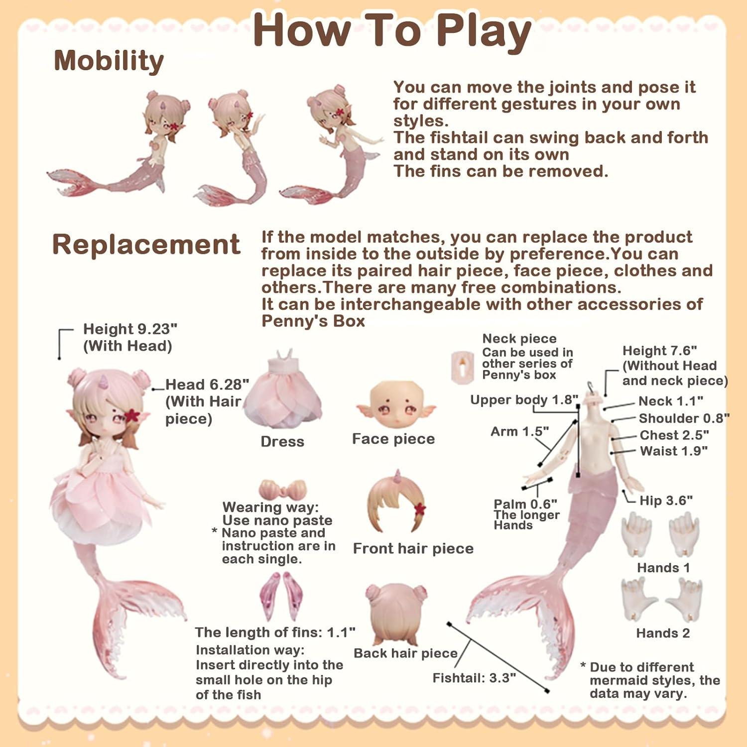 Figura Coleccionable Sirena Antu Marea 1PC 23.88cm Penny's Box