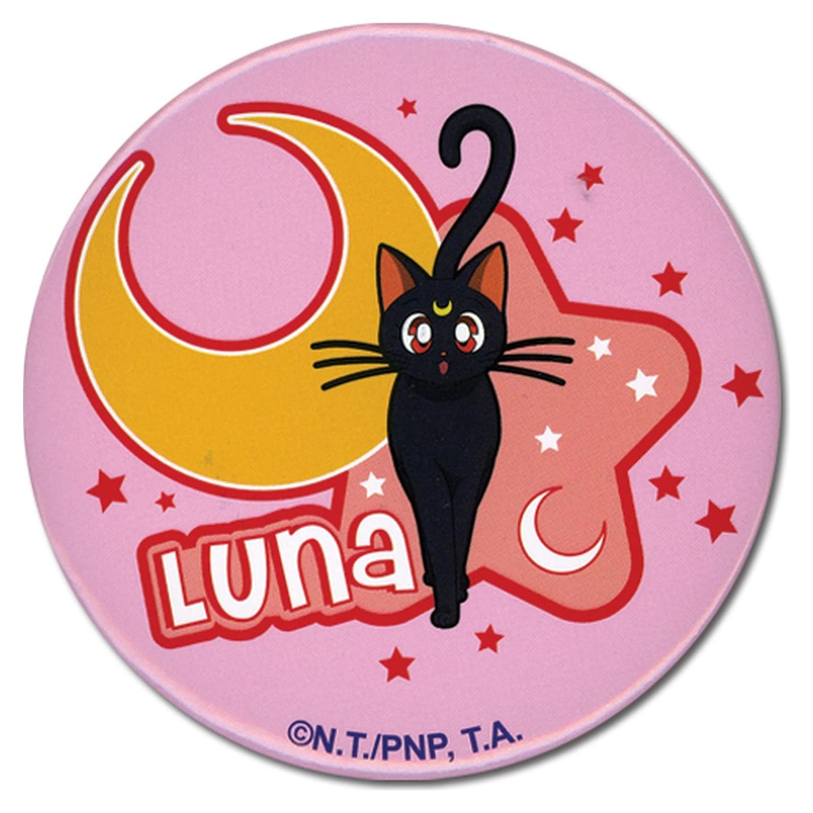 Botón Sailor Moon Luna 3.18 cm - Gran Entretenimiento del Este