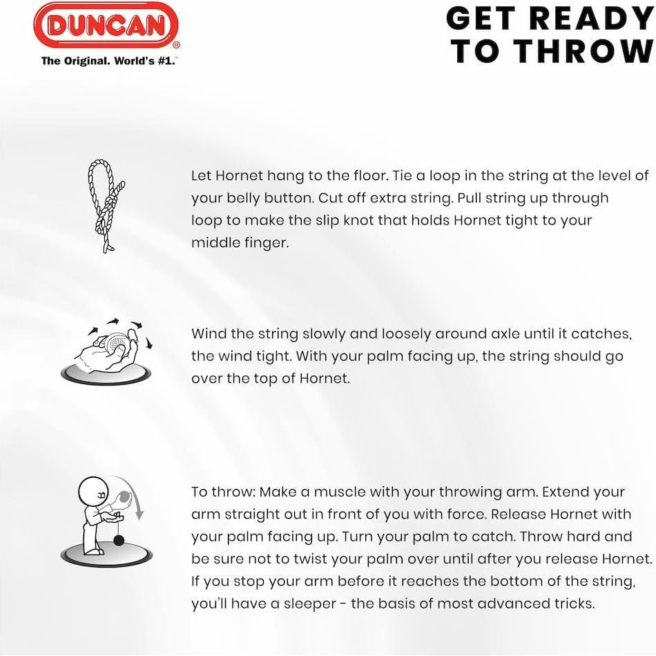 Yo-Yo Duncan Hornet Pro Looping Azul Blanco Intermedio