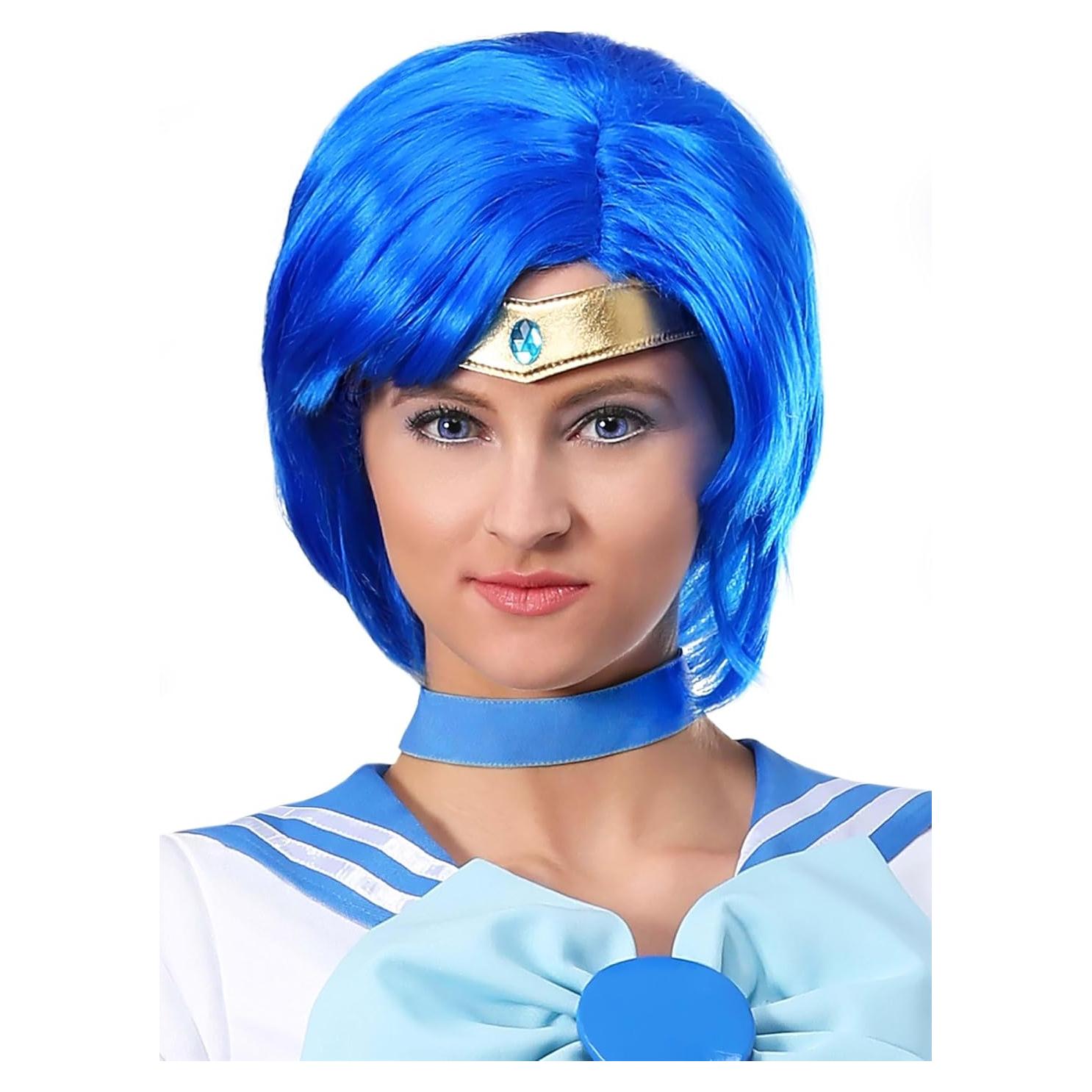 Peluca Sailor Mercury Fun Costumes para Adultos Estándar