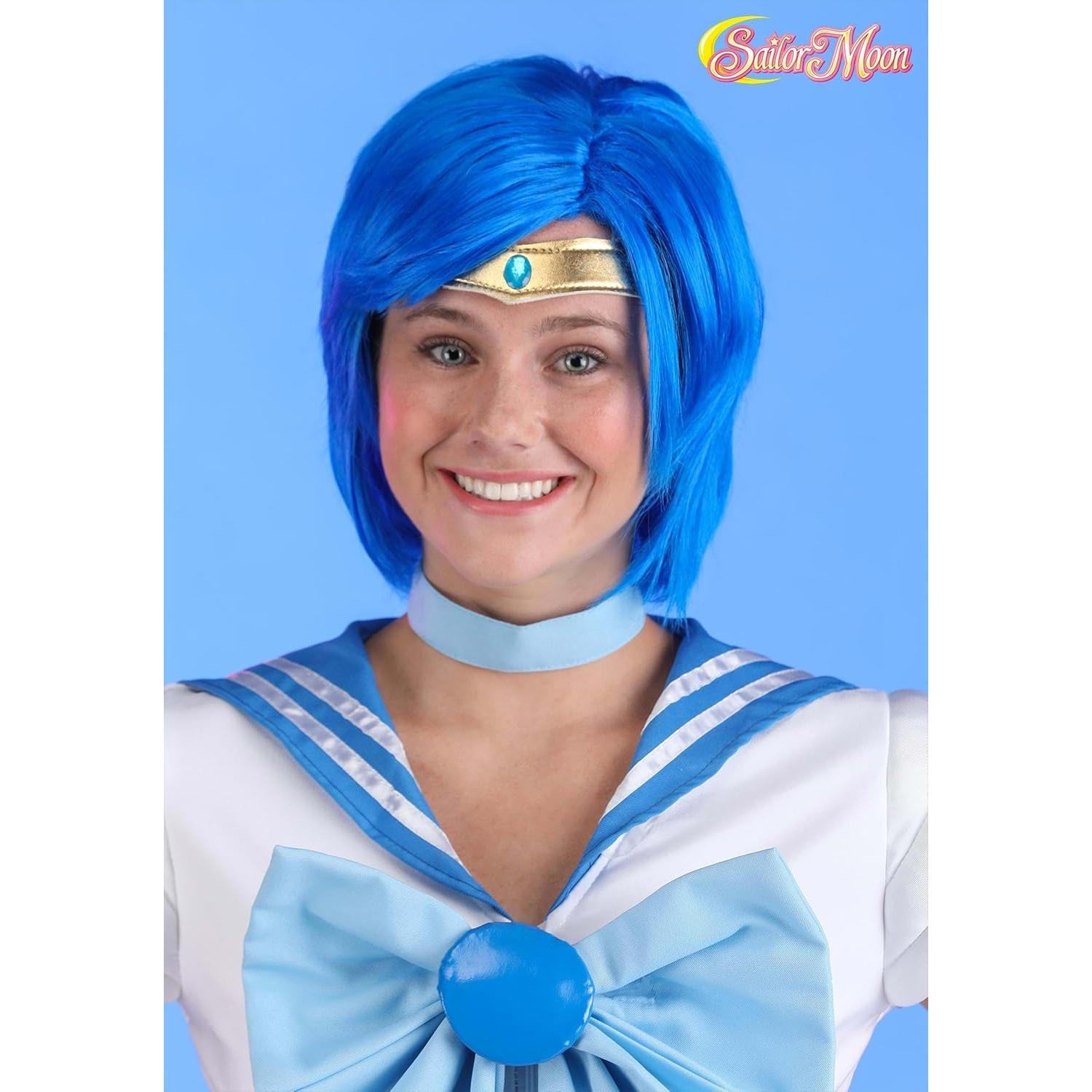 Peluca Sailor Mercury Fun Costumes para Adultos Estándar