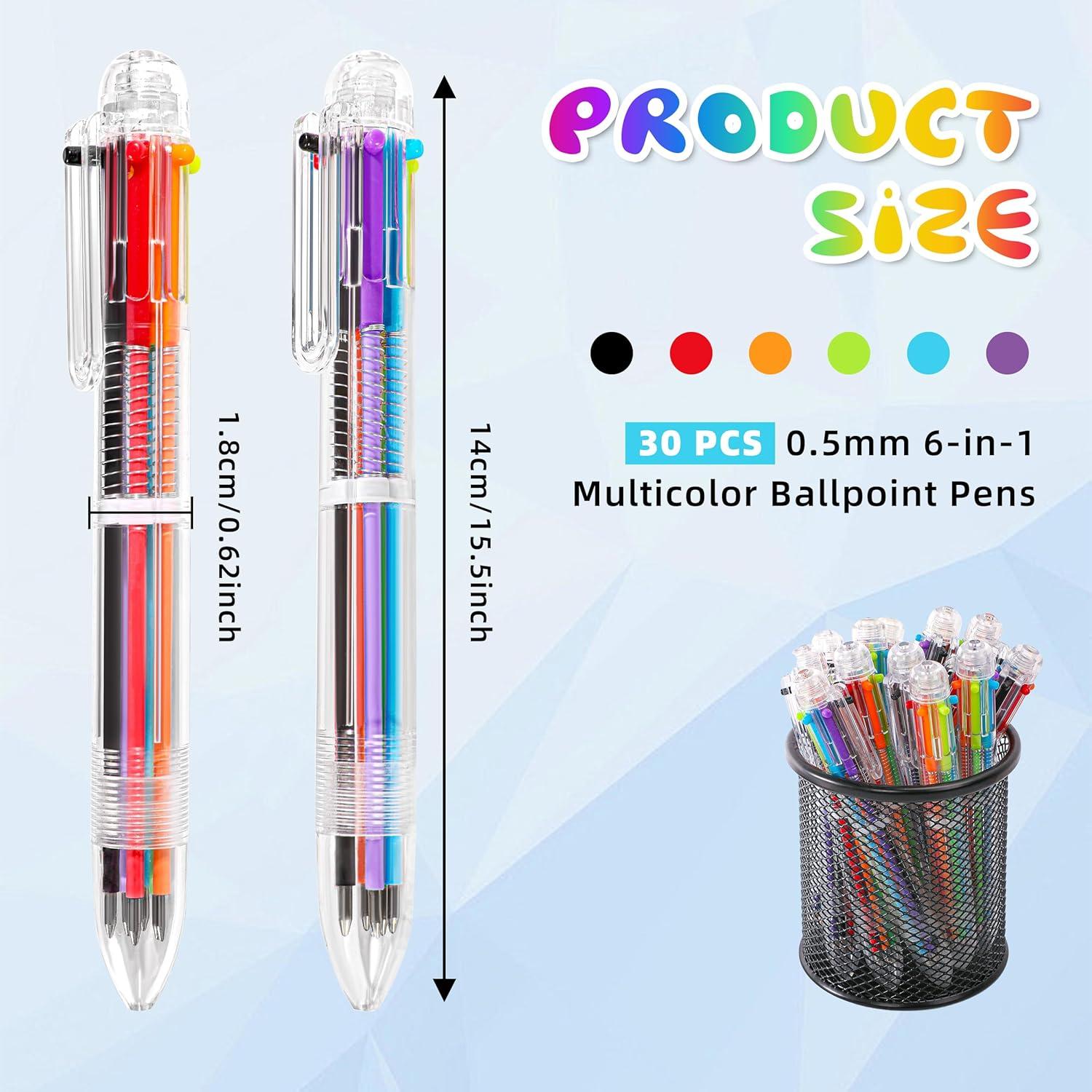 Bolígrafos Multicolor EWPJDK 0.5mm 30 Piezas para Oficina